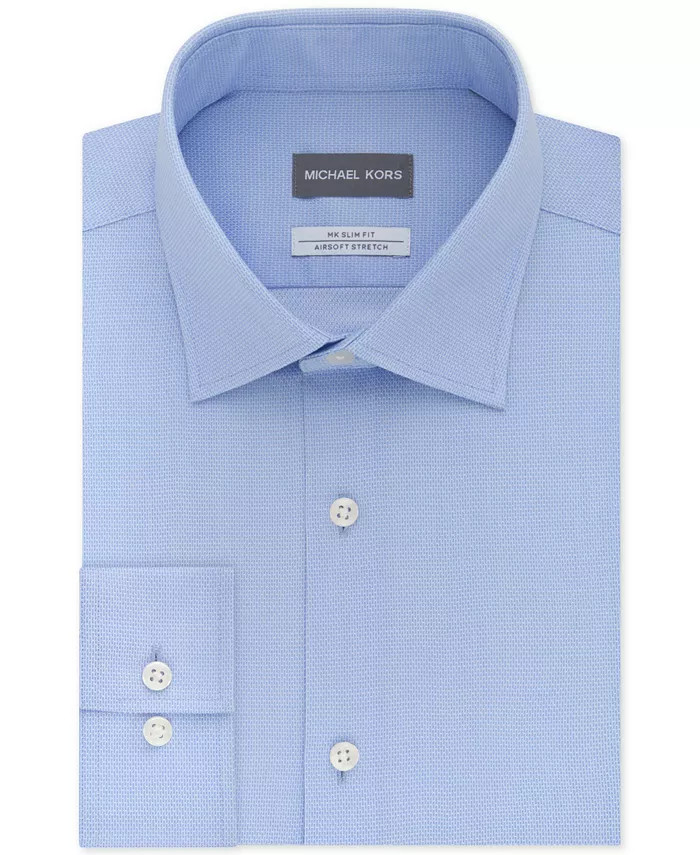 green emerald velvet dress Mens Slim Fit Non Iron Cotton Pinpoint Dress Shirt main image 0