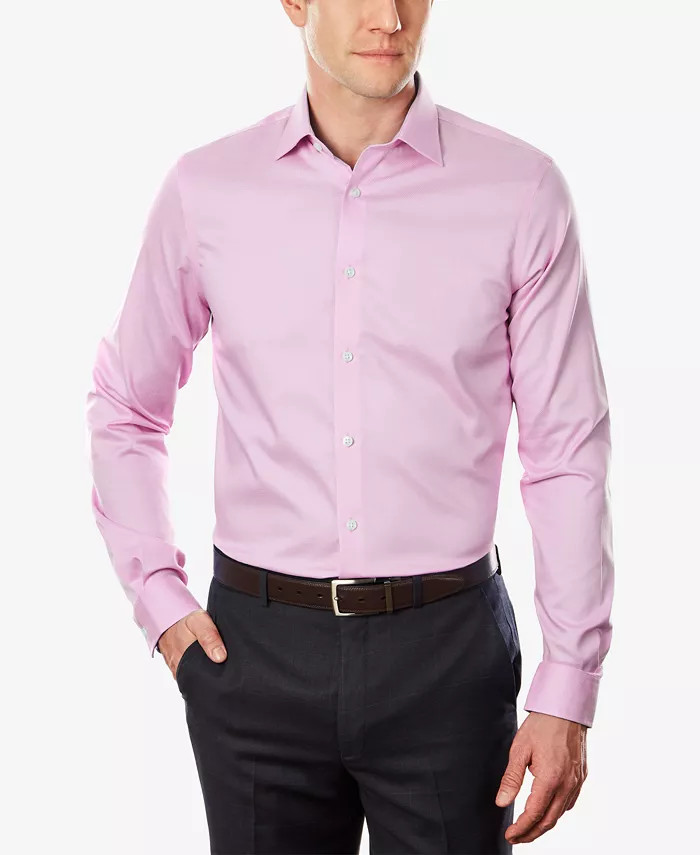 Michael Kors Men's Slim Fit Airsoft Performance Non-Iron Dress Shirt |  Shipzee.com