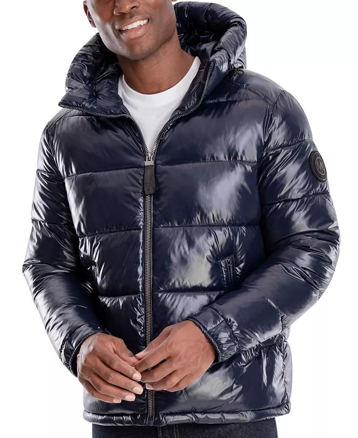 大人気☆Michael Kors☆ Shiny Hooded Puffer Jacketジャケット Michael Kors Women's Shine Hooded Anorak Puffer Coat - Macy's