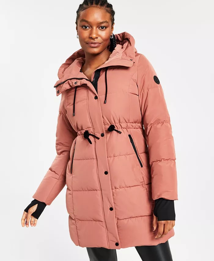 Doudoune Matelassée Steve Madden - Taille 1X, Couleur Bordeaux, Neuve Avec étiquette